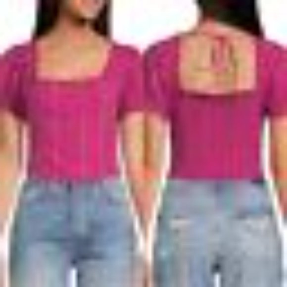 Tops Free People Small Serotonin Cotton Corset Top In Raspberry